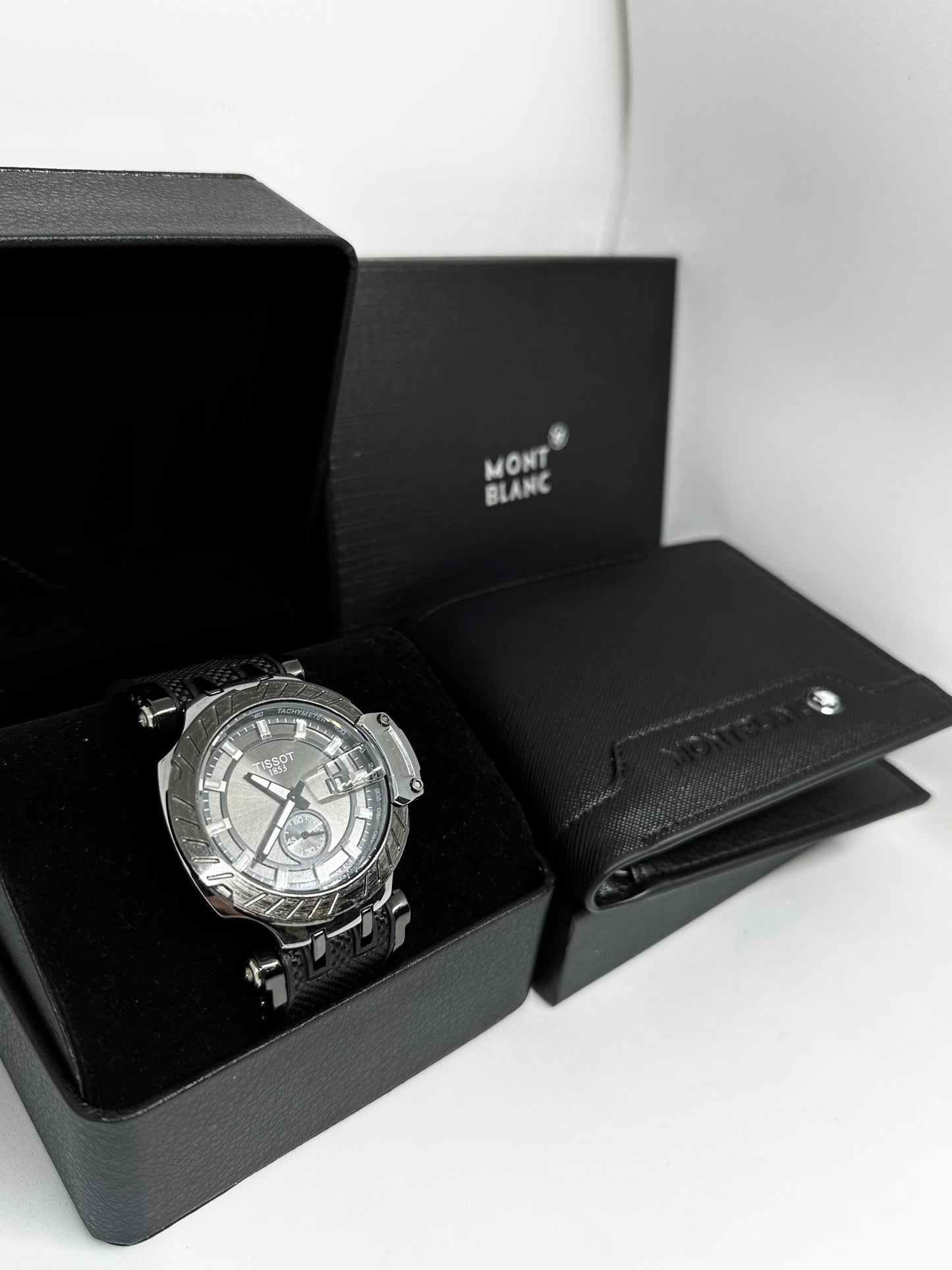 Reloj Tissot + Billtera MontBlanc. RTB05