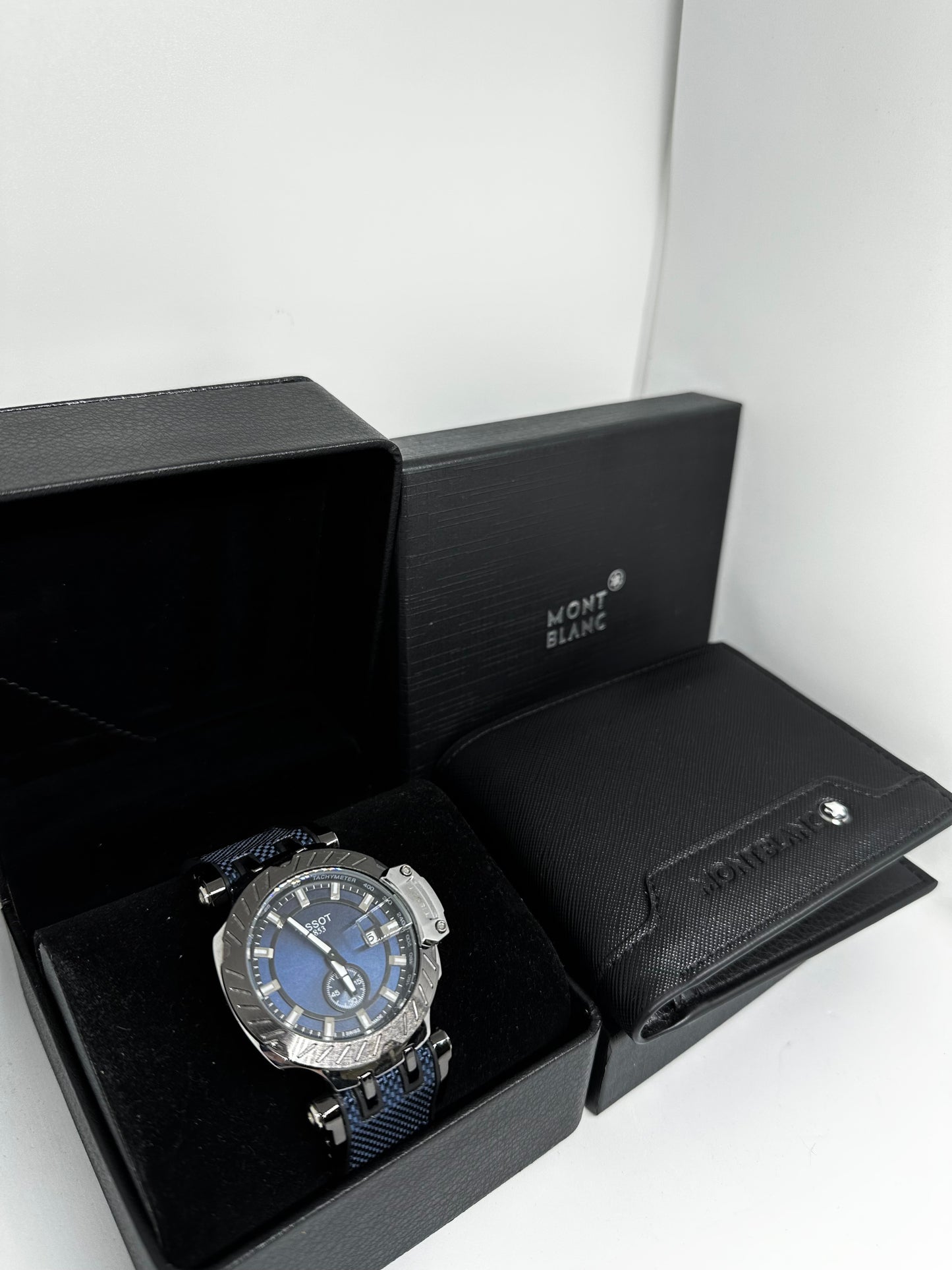 Reloj Tissot + Billtera MontBlanc. RTB04