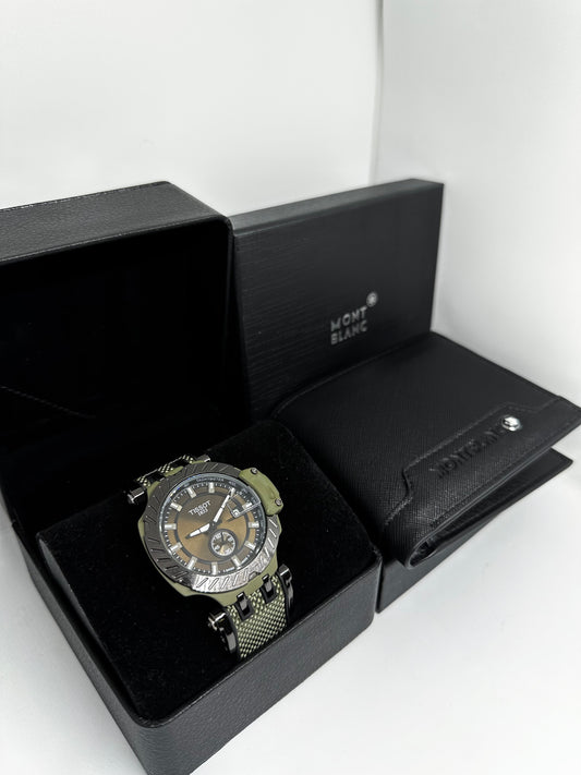 Reloj Tissot + Billtera MontBlanc. RTB01